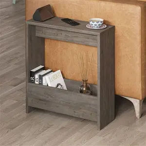 Beeler Modern Slim Compact Side Table Zipcode Design Colour: Dark Coffee