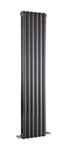 Vertical Double Panel Radiator - 1500mm x 383mm - 3105 BTU - Anthracite