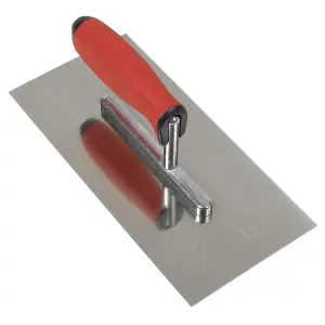 Sealey Stainless Steel 270mm Plastering Trowel Rubber Handle Soft Grip T7800