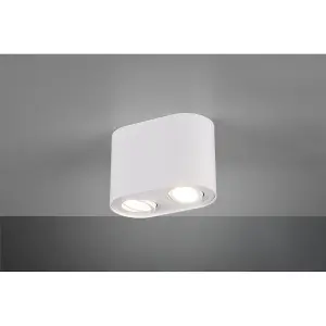 Luminosa Cookie Modern 2 Light Surface Mounted Downlight White Matt - UK Stock