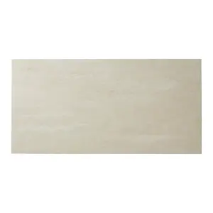 Colours Soft travertin Beige Matt Patterned Stone effect Porcelain Indoor Wall & floor Tile, Pack of 7, (L)600mm (W)300mm