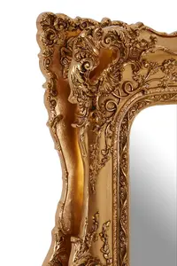 Interiors by Premier Marseille Gold Bevelled Edge Wall Mirror