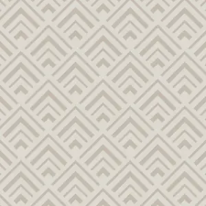 GoodHome Ficus Beige Gold effect Art deco Textured Wallpaper Sample