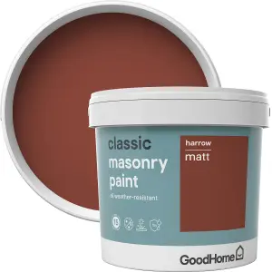 GoodHome Classic Harrow Smooth Matt Masonry paint, 5L Tin