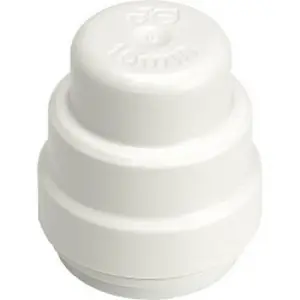 JG Speedfit Stop End (Pack Of 10) White (15mm)