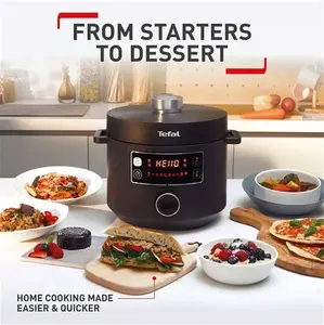 Tefal Turbo Cuisine CY754840 10-In-1 Multi Electric Pressure Cooker, 5L, Black