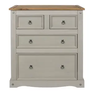 Premium Corona Grey, 2+2 chest of drawers