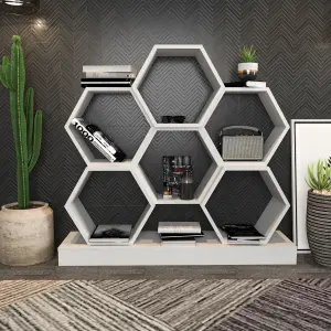 Decorotika Cicek Hexagonal Bookshelf