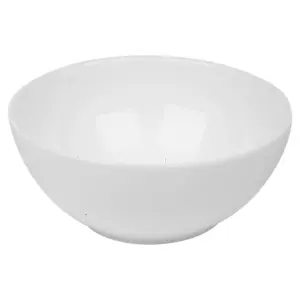 Queensway Home & Dining 24cm Diameter 12 Pcs White Opal Glass Luna Breakfast Dinner Plates Soup Bowls Dinnerware Set