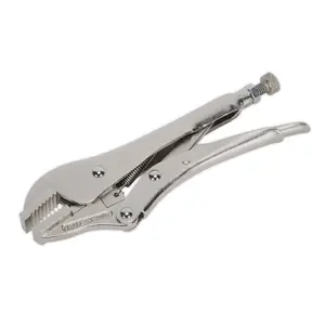 Sealey Locking Pliers Straight Jaws 185mm 0-30mm Capacity AK6822