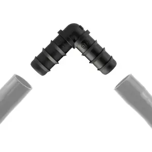 Automatic watering connector - fitting: 13mm elbow (pack of 5), barbed connector for 13/16mm irrigation pipe