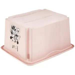 Keeeper Minnie Mouse Storage Box with Lid 24 Litre Nordic Pink