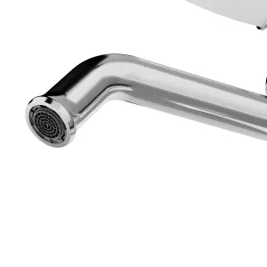 GoodHome Etel Medium Chrome effect Round Basin Mono mixer Tap