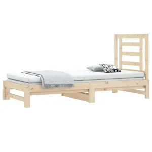 Berkfield Pull-out Day Bed 2x(90x190) cm Solid Wood Pine