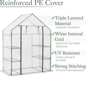 Walk In Greenhouse Replacement Cover Grow House Protector - Mesh COVER ONLY