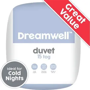 Dreamwell Cold Nights Heavy Weight 15 Tog Duvet - Single