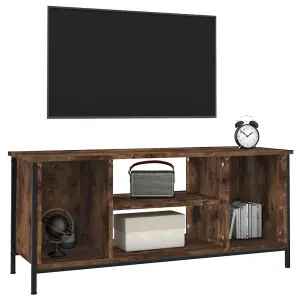 Berkfield TV Cabinet Smoked Oak 102x35x45 cm Engineered Wood