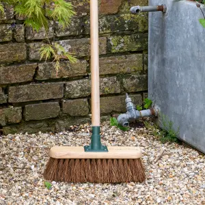 Burgon & Ball Straight Stiff Bassine Outdoor Floor Broom, (W)310mm