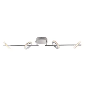 Symi Crystal effect 4 Light Spotlight bar