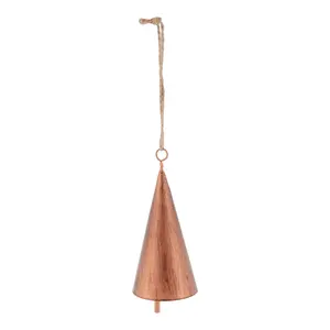 Copper effect Bell Metal Cone Hanging decoration