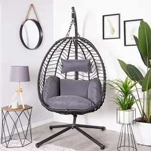 Alfresia Charcoal Hanging Egg Chair