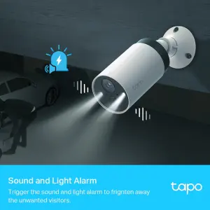 Tapo White Smart battery-powered IP camera, Pack of 2