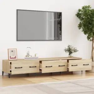 Berkfield TV Cabinet Sonoma Oak 150x34,5x30 cm Engineered Wood