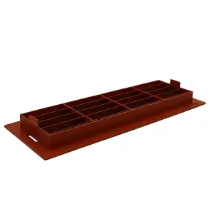 Kair Terracotta Airbrick Grille with Surround for 204mm x 60mm Ducting