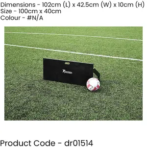 100 x 40cm Football Rebound Board - Impact Resistant Acrylic - Ball Control