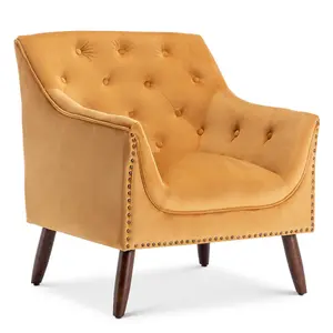 Velvet Gold Franca Accent Chair