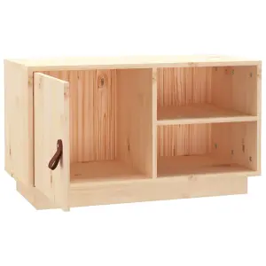 Berkfield TV Cabinet 70x34x40 cm Solid Wood Pine