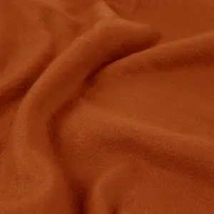 Dreamscene Warm Polar Fleece Throw Soft Bed Blanket, Rust - 120 x 150cm