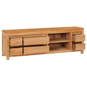 Berkfield TV Cabinet 120x30x40 cm Solid Teak Wood