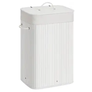 Bamboo Laundry Hamper with Handles