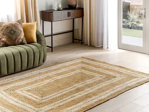 Jute Area Rug 160 x 230 cm Beige ELMALI