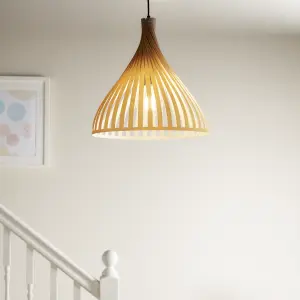 GoodHome Crozon Mustard Pendant ceiling light, (Dia)380mm