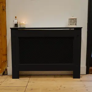 Black Diamond MDF Radiator Cover - Medium