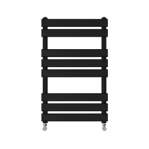 Right Radiators 800x500 mm Designer Flat Panel Heated Towel Rail Radiator Bathroom Warmer Heating Black