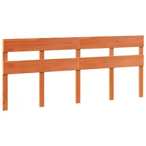 Berkfield Bed Frame without Mattress Wax Brown 200x200 cm Solid Wood Pine