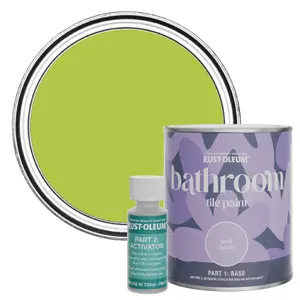 Rust-Oleum Key Lime Matt Bathroom Tile Paint 750ml