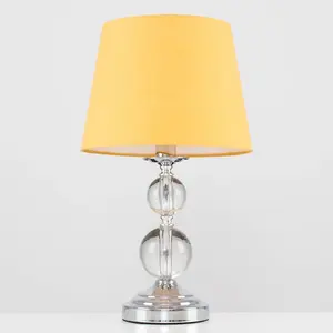 Feist 44.5Cm Clear Table Lamp Mustard / Not Included