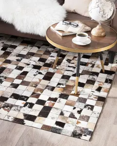 Cowhide Area Rug 140 x 200 cm Multicolour CERLI