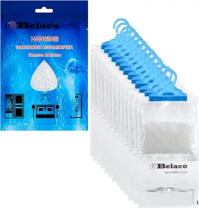 Belaco Set of 12 Hanging Dehumidifier, 230g Moisture Absorber, Dehumidifier