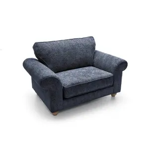 Ingrid Collection Cuddle Chair in Dark Blue