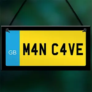 Red Ocean Man Cave Sign Hanging Wall Sign Shed Sign Gift For Dad Uncle Grandad Gift For Him