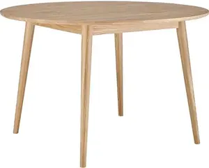 DUSK Heidi Solid Oak 4-6 Seater Round Dining Table - Natural