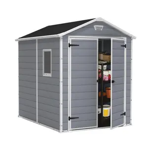 Keter Manor 6 ft. W x 8 ft. D Apex Outdoor Garden Shed