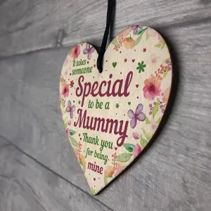 Red Ocean Mummy Birthday Gifts Mothers Day Gifts For Mum Wooden Heart Plaque Mum Gift From Daughter Son