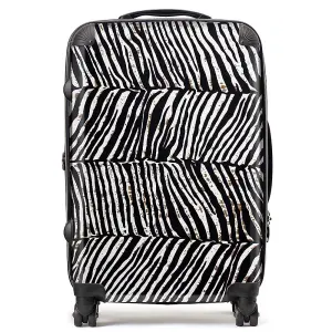 Zebra Pattern Suitcase - Medium