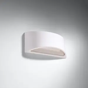 Vixen Ceramic White 1 Light Classic Wall Light